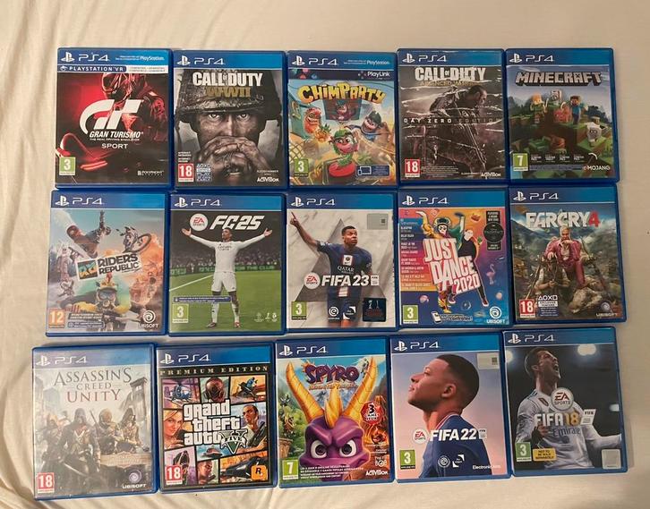 Bundel 15 ps4 games, Games en Spelcomputers, Games | Sony PlayStation Vita, Zo goed als nieuw, Ophalen