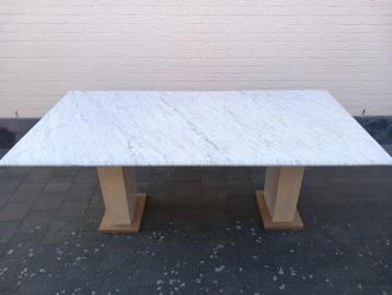 Table de jardin/table à manger en marbre 180 x 90 x 73, Maison & Meubles, Tables | Tables à manger, Enlèvement ou Envoi