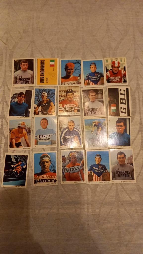 20 chromo's WIELRENNERS  SPRINTERS 73, Verzamelen, Foto's en Prenten, Zo goed als nieuw, Prent, Overige onderwerpen, 1960 tot 1980