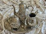 Antiek verzilverd koffie- en theeservies, Antiek en Kunst, Antiek | Servies compleet, Ophalen