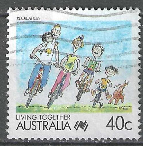 Australie 1988 - Yvert 1069 - Ontspanning - Fietsen (ST), Postzegels en Munten, Postzegels | Oceanië, Gestempeld, Verzenden