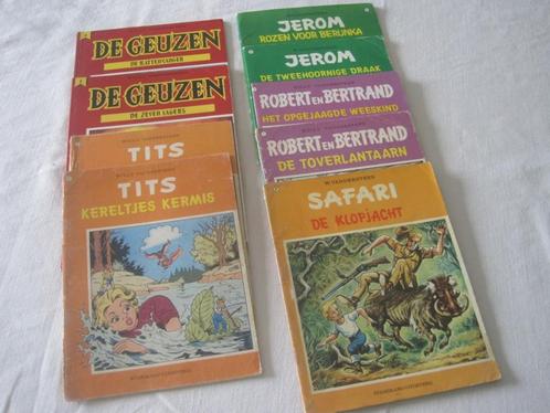 9 oude strips Willy Vandersteen Tits, Safari, Jerome, Geuzen, Boeken, Stripverhalen, Gelezen, Meerdere stripboeken, Ophalen of Verzenden