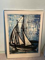 Reproductie Bernard Buffet – Het Jacht (1959) in kader, Antiek en Kunst, Ophalen