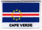 Kaapverdië stoffen opstrijk patch embleem, Diversen, Vlaggen en Wimpels, Nieuw, Verzenden