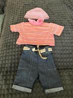 Broek + t-shirt + muts voor pop 43 - 46 cm, Ophalen of Verzenden