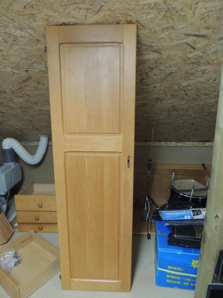 Kastdeuren essenhout + lades, Huis en Inrichting, Kasten | Kleerkasten, Gebruikt, 150 tot 200 cm, Minder dan 50 cm, Minder dan 25 cm