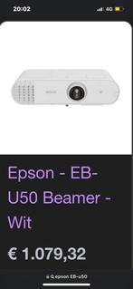 Projecteur Epson-EB-U50 blanc, TV, Hi-fi & Vidéo, Projecteurs vidéo, Ultra HD (4K), Epson, Enlèvement ou Envoi, Neuf