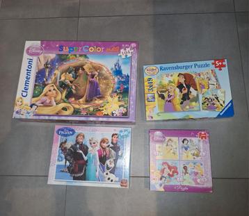 Pakket prinsessen puzzels. beschikbaar voor biedingen