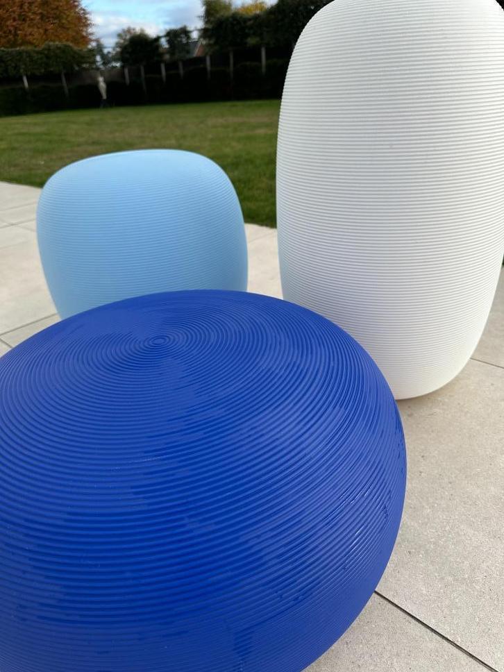 Design tuindecoratie/kruk-tuinmeubel, Tuin en Terras, Tuinmeubel-accessoires, Zo goed als nieuw, Ophalen