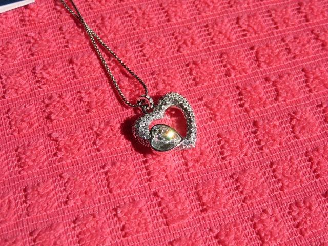 Swarovski Ketting met hartje, Handtassen en Accessoires, Kettingen, Zo goed als nieuw, Ophalen of Verzenden