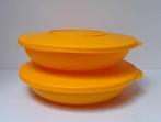 Tupperware™ « Dubbele Bord Classic2000 » 700 ml x 2 - geel, Verzenden, Nieuw, Geel, Bak of Kom