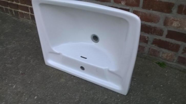 Porseleinen lavabo, Doe-het-zelf en Bouw, Sanitair, Gebruikt, Bad, Ophalen