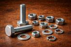 450 delige RVS partij bouten en moeren, in 1 koop, Motoren, Ophalen of Verzenden