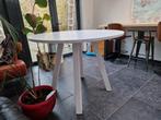 Table ronde blanche diamètre 120 cm hauteur 90 cm, Maison & Meubles, Enlèvement