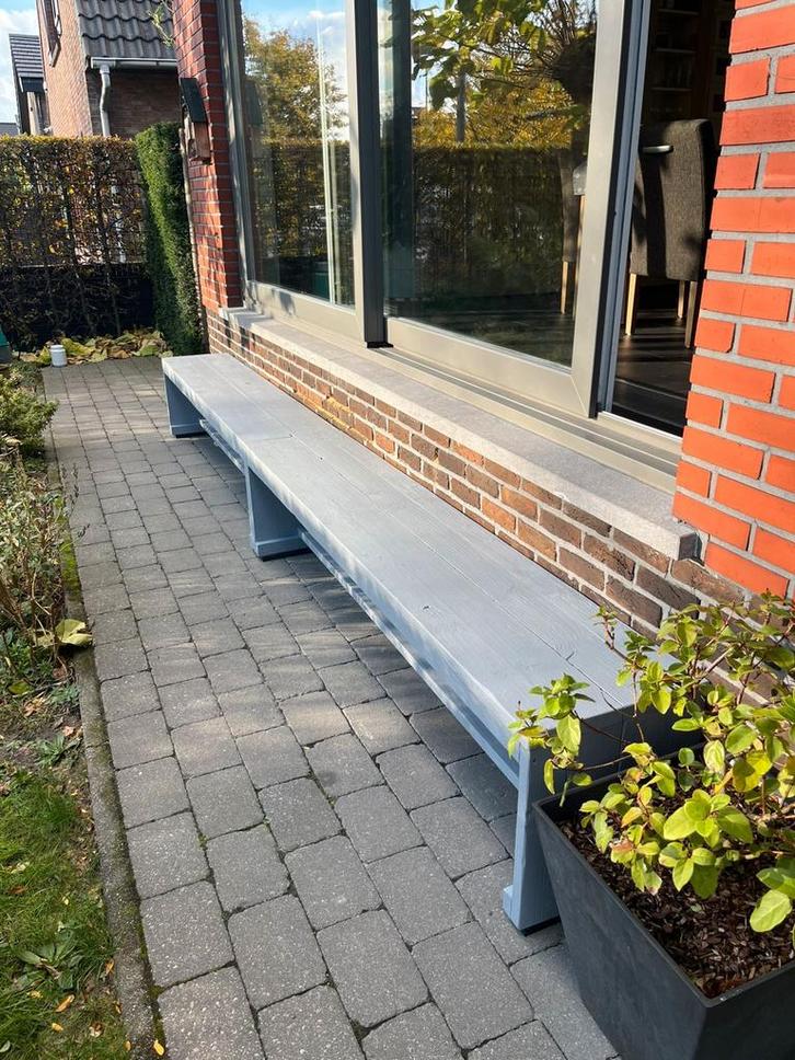 Tuinbanken ( gebruikt steigerhout ), Tuin en Terras, Tuinbanken, Zo goed als nieuw, Hout, Ophalen