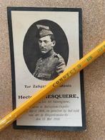 OORLOG 14-18 Soldaat 16Liniereg. Ghesquiere gesneuveld 1918, Verzamelen, Bidprentjes en Rouwkaarten, Ophalen of Verzenden, Bidprentje