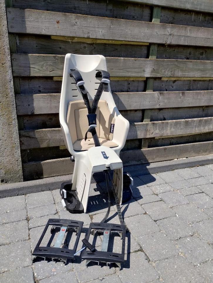 Bobike Maxi fietsstoeltje achteraan, Fietsen en Brommers, Fietsaccessoires | Fietsstoeltjes, Gebruikt, Achterzitje, Voetsteuntjes