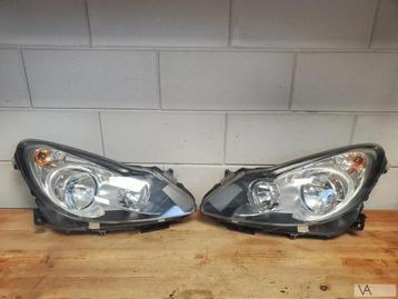 Opel Corsa D 2006-2010 koplamp links rechts zwart binnenwerk beschikbaar voor biedingen