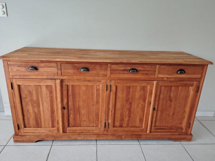 Teak dressoirkast L190 H 99 D 53, Huis en Inrichting, Kasten | Dressoirs, Ophalen