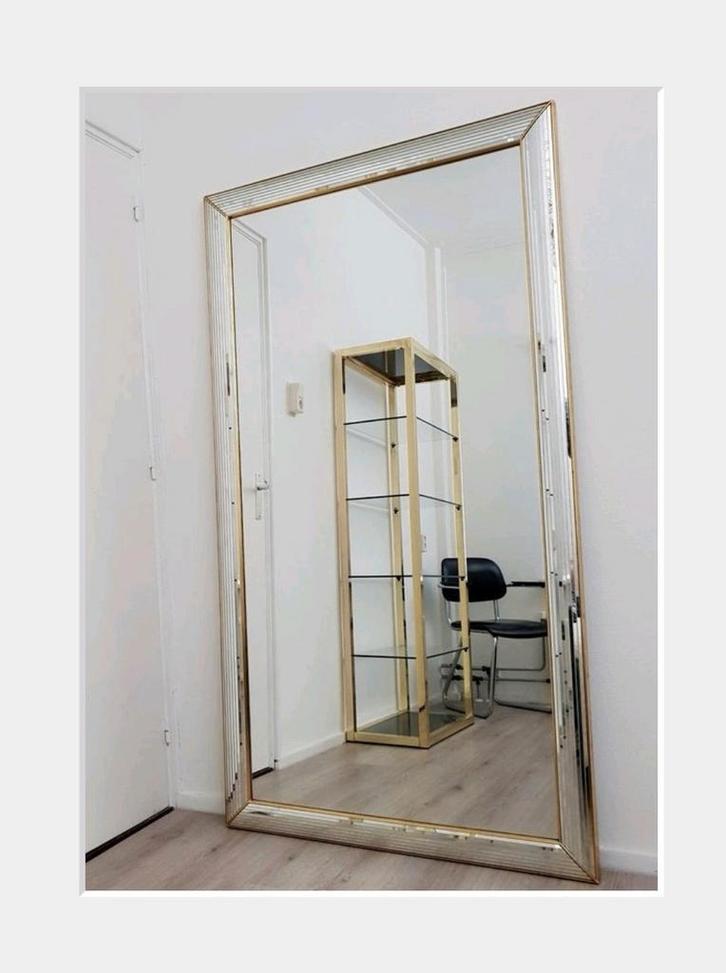 Monumentale Spiegel 185 cm, Huis en Inrichting, Woonaccessoires | Spiegels, Zo goed als nieuw, Ophalen