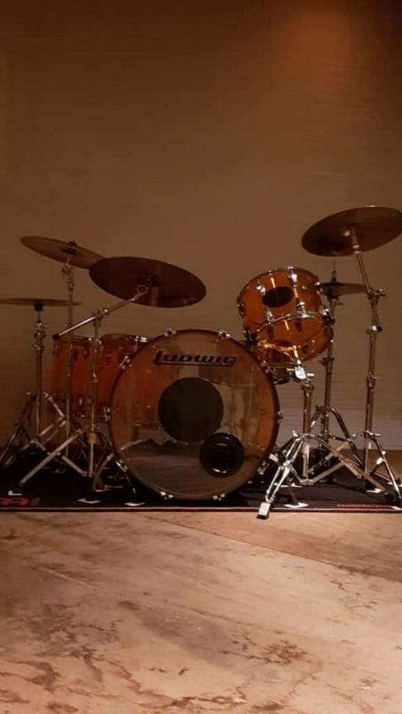 Ludwig Vistalite “Zep Set” – John Bonham Signature Shellset, Muziek en Instrumenten, Drumstellen en Slagwerk, Zo goed als nieuw