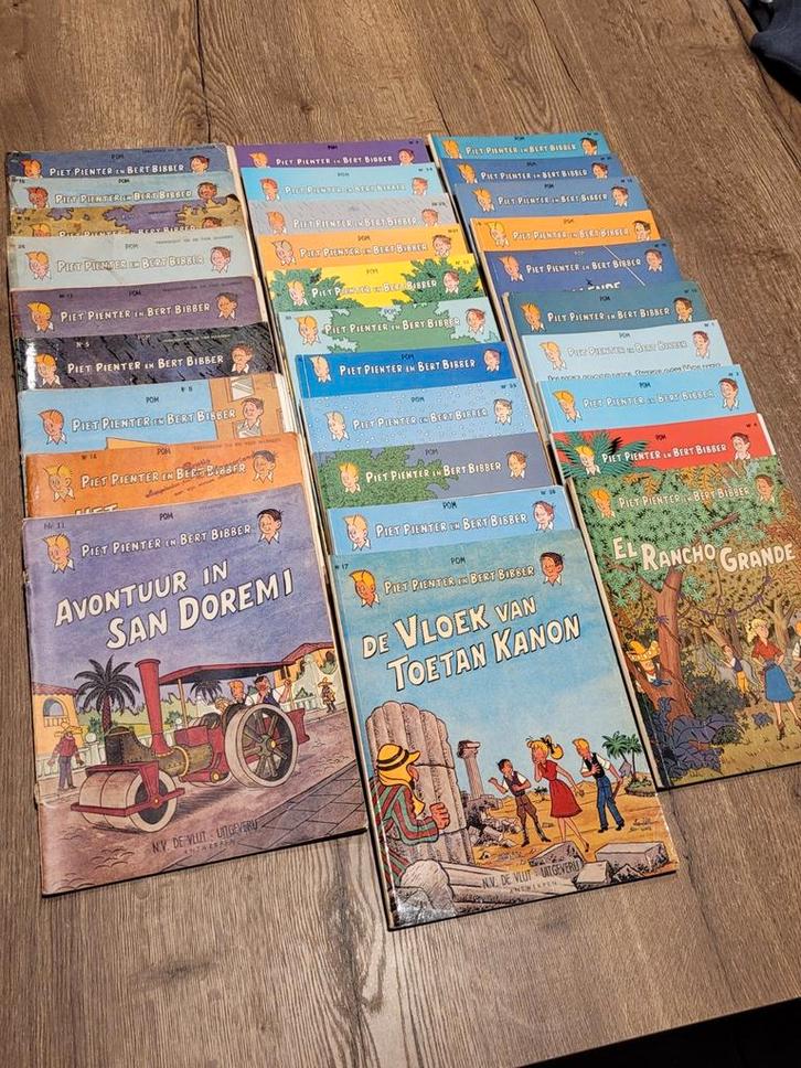 30 verschillende nummers Piet Pienter en Bert Bibber, Boeken, Stripverhalen, Gelezen, Meerdere stripboeken, Ophalen of Verzenden