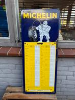 MICHELIN emaille reclamebord 1963, Verzamelen, Ophalen of Verzenden, Gebruikt, Reclamebord