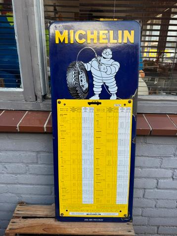 MICHELIN emaille reclamebord 1963 beschikbaar voor biedingen