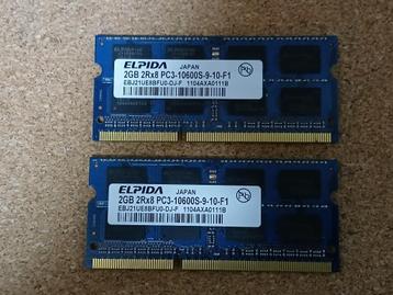 DDR3 .1333 .ELPIDA 4GB, Enlèvement, DDR3, Laptop, 4 GB