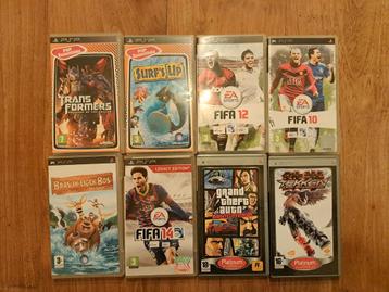8 psp games beschikbaar voor biedingen