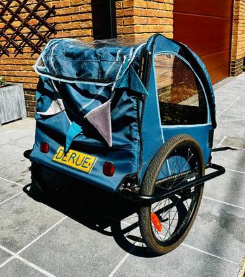 Remorque vélo pour 2 enfants avec ceintures de sécurité, 20 à 40 kg, Utilisé, Remorque pour enfant, Enlèvement