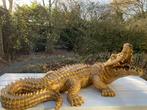 Beeld krokodil, tuin, zwembad, vijver, woonkamer 125cm, Tuin en Terras, Ophalen, Nieuw, Kunststof, Dierenbeeld