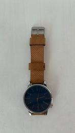 Komono Winston - Silver Blue Cognac, Handtassen en Accessoires, Ophalen, Overige materialen, Polshorloge, Overige merken