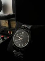 Seiko Mod Arabic Dial Full Black, Handtassen en Accessoires, Horloges | Heren, Staal, Nieuw, Ophalen of Verzenden, Seiko