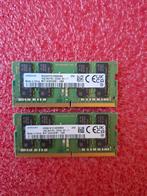 32gb kit 2x16g ddr4 sodimm Samsung 3200mhz dual rank, Informatique & Logiciels, Mémoire RAM, 32 GB, Enlèvement ou Envoi, DDR4