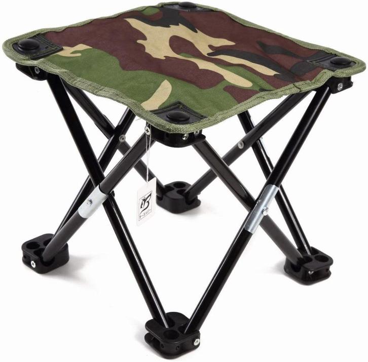 2 x Tabouret pliant - transport - pêche -  - camping - tente, Caravanes & Camping, Meubles de camping, Neuf, Chaise de camping