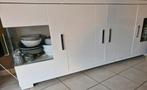 Witte hoogglans buffetkast, Huis en Inrichting, Ophalen, Overige materialen, Gebruikt, 150 tot 200 cm