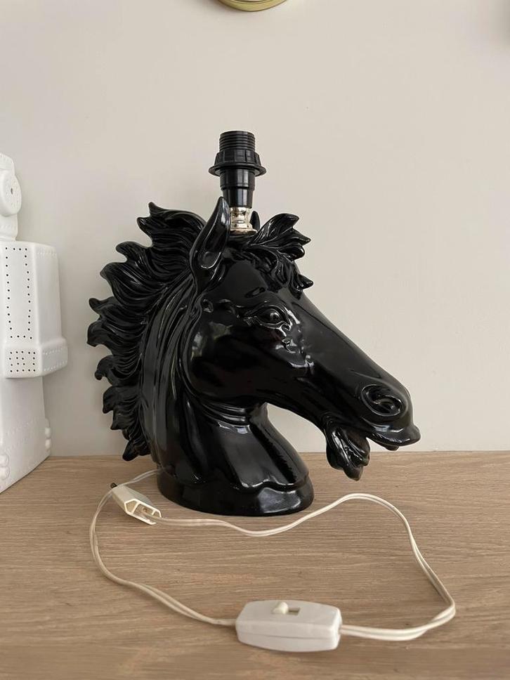 Lamp paard, stijl Codico, Huis en Inrichting, Lampen | Tafellampen, Zo goed als nieuw, Minder dan 50 cm, Kunststof, Ophalen of Verzenden