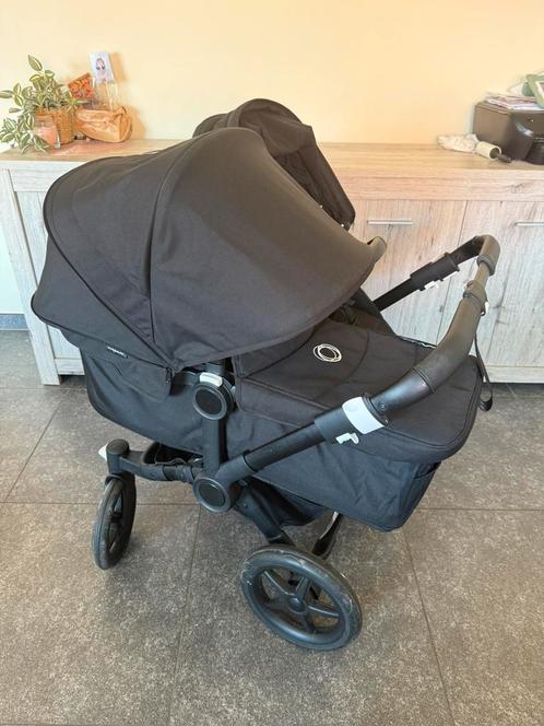 Bugaboo Donkey Duo Zwart, Kinderen en Baby's, Tweelingen en Meerlingen, Zo goed als nieuw, Ophalen