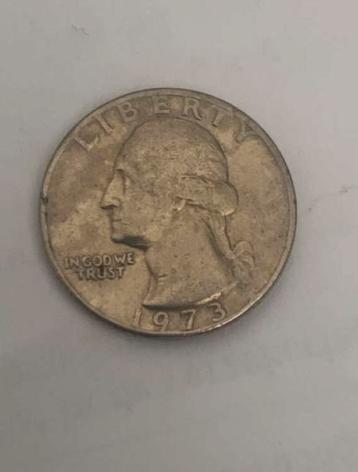 1973 Washington Quarter zonder muntteken beschikbaar voor biedingen