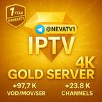 IPTV GOLD Server 4K UHD (1 jaar), Ophalen, Nieuw, Zonder harde schijf