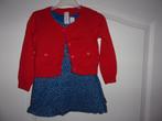Mooi jurkje met bijpassend giletje. Maat 86 (NIEUWSTAAT), Enfants & Bébés, Vêtements de bébé | Taille 86, Neuf, Enlèvement ou Envoi