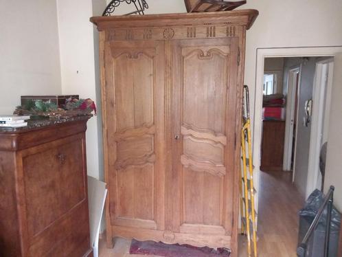 Garde robes ancienne, Huis en Inrichting, Kasten | Kleerkasten, Gebruikt, 200 cm of meer, 100 tot 150 cm, 50 tot 75 cm, Met lade(s)