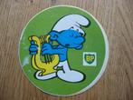 Autocollant vintage BP Schtroumpf pour harpe, Enlèvement ou Envoi, Schtroumpfs, Comme neuf, Image, Affiche ou Autocollant
