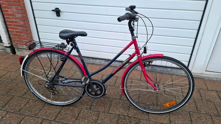 Stationsfiets sparta studentenfiets 5v nieuwe verlichting, Fietsen en Brommers, Fietsen | Dames | Moederfietsen, Gebruikt, 50 tot 53 cm