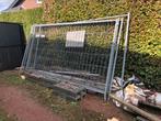 5 herashekken met 8 kunststof blokken, Ophalen, Gebruikt, IJzer, Gaashekwerk