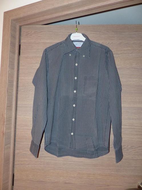Arrow grijs overhemd - maat medium, Kleding | Heren, Overhemden, Gedragen, Halswijdte 39/40 (M), Grijs, Ophalen of Verzenden