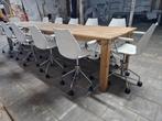 Lange boerentafel met 12  stoelen, Huis en Inrichting, Ophalen, Gebruikt