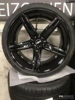 Nw 21 inch Gloss Black Porsche Macan set incl Continental en, Auto-onderdelen, Banden en Velgen, Nieuw, Zomerbanden, 21 inch