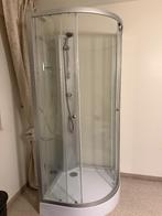 Douchecabine rond, Ophalen, Zo goed als nieuw, Met douche